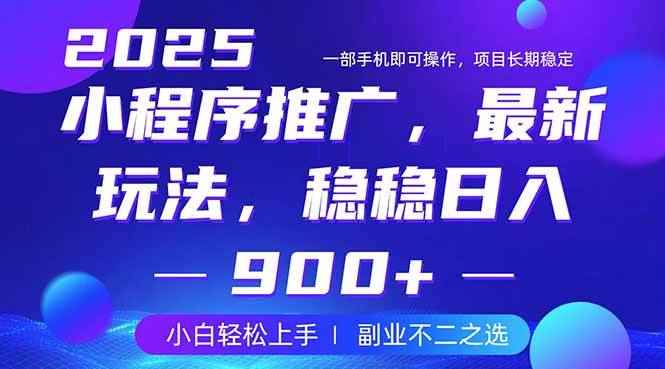 （14137期）25年小程序掘金最新玩法，稳稳日入900+，副业兼职的不二之选9-enhui99