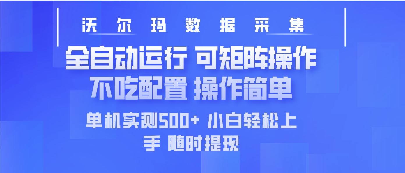 （14560期）最新沃尔玛平台采集 全自动运行 可矩阵单机实测500+ 操作简单9-enhui99