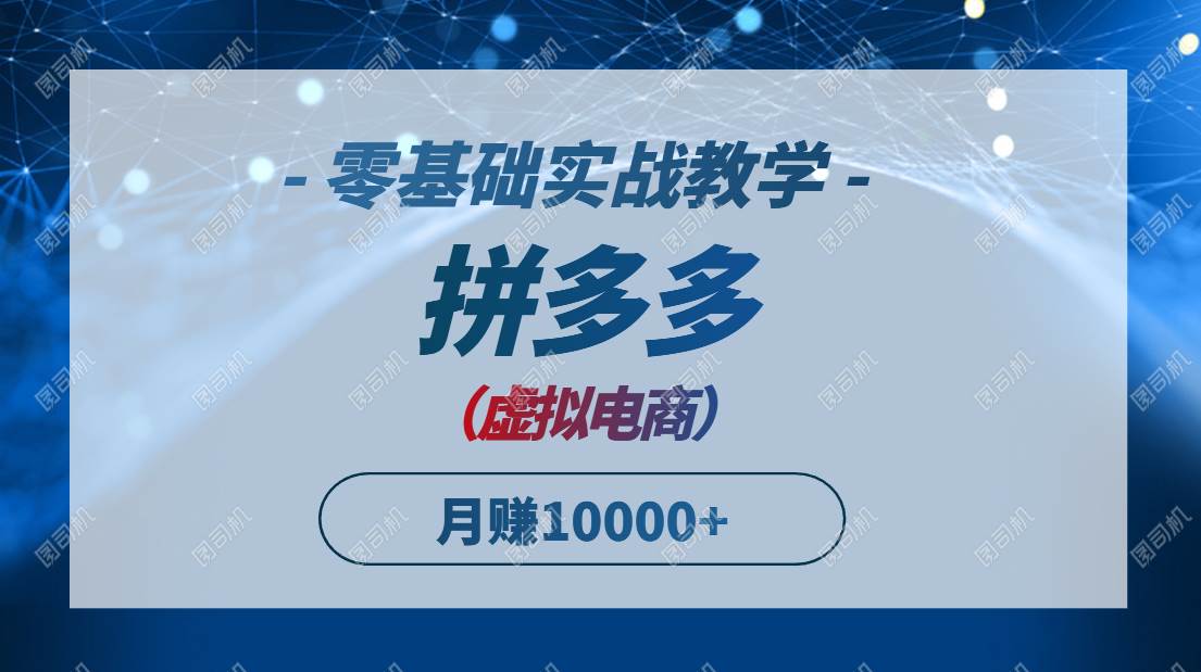 图片[1]9-（14880期）拼多多虚拟电商，零基础实战教学，快速打爆商品，新手也能月入10000+9-enhui99