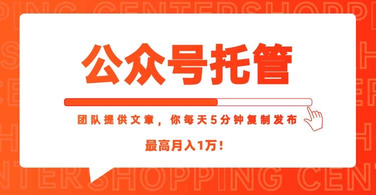 图片[1]9-（15109期）【公众号托管 】我提供文章，你每天５分钟复制发布，最高月入1W9-enhui99