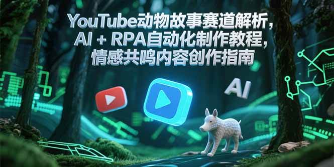 （15174期）YouTube动物故事赛道解析，AI+RPA自动化制作教程，情感共鸣内容创作指南9-enhui99