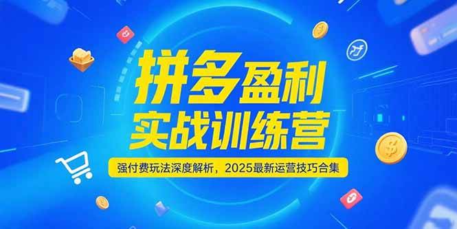 (15183期)拼多多盈利实战训练营,强付费玩法深度解析,2025运营技巧合集-更新6月9-enhui99