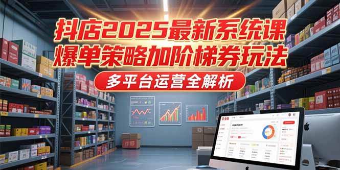 图片[1]9-（15214期）抖店2025最新系统课，爆单策略加阶梯券玩法，多平台运营全解析9-enhui99