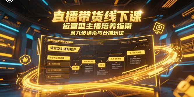 图片[1]9-（15281期）直播带货线下课，运营型主播培养指南，含九步绝杀与仓播玩法9-enhui99