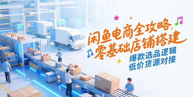 （15325期）闲鱼电商全攻略，零基础店铺搭建，爆款选品逻辑，低价货源对接9-enhui99