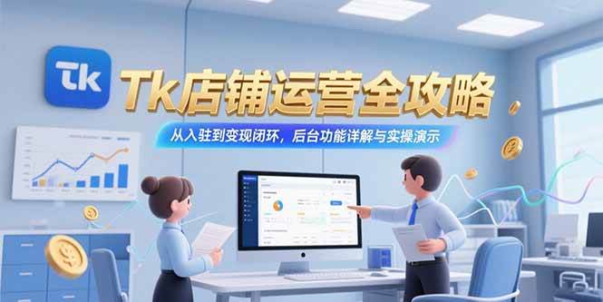 （15345期）Tk店铺运营全攻略，从入驻到变现闭环，后台功能详解与实操演示9-enhui99