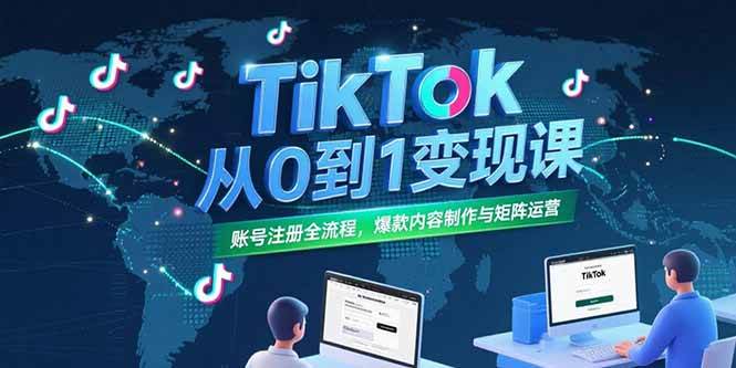 （15346期）TikTok从0到1变现课，账号注册全流程，爆款内容制作与矩阵运营9-enhui99