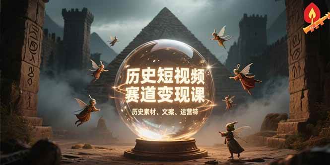 （15386期）历史短视频赛道变现课，百集素材库应用，文案剪辑技巧，账号运营全案9-enhui99