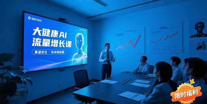 （15396期）大健康AI流量增长课，赛道定位方法论，AI数字人内容生产，私域转化运营…9-enhui99