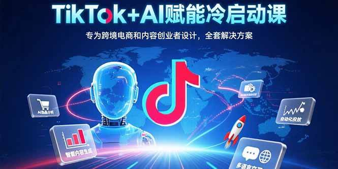 （15561期）TikTok+AI赋能冷启动课：专为跨境电商和内容创业者设计，全套解决方案9-enhui99