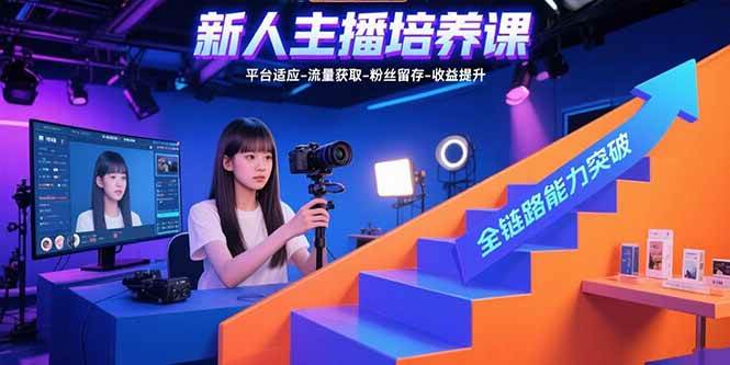 （15701期）新人主播培养课：平台适应-流量获取-粉丝留存-收益提升 全链路能力突破9-enhui99