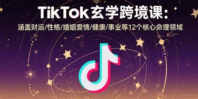 （15713期）TikTok玄学跨境课：涵盖财运/性格/婚姻爱情/健康/事业等12个核心命理领域9-enhui99