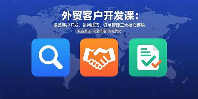 (15793期)外贸客户开发课:涵盖客户开发、谈判技巧、订单管理三大核心模块9-enhui99