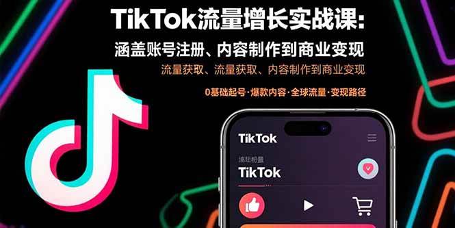 图片[1]9-（15791期）TikTok流量增长实战课：涵盖账号注册、流量获取、内容制作到商业变现9-enhui99