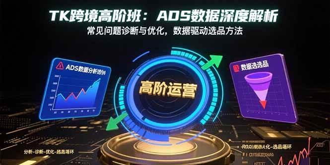 （15809期）TK跨境高阶班：ADS数据深度解析，常见问题诊断与优化，数据驱动选品方法9-enhui99