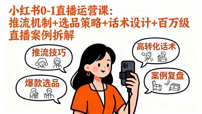 图片[1]9-（16002期）小红书0-1直播运营课：推流机制+选品策略+话术设计+百万级直播案例拆解9-enhui99
