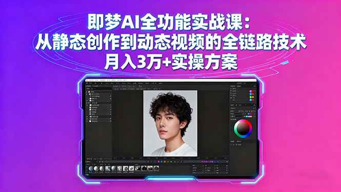 （16053期）即梦AI全功能实战课：从静态创作到动态视频的全链路技术 月入3万+实操方案9-enhui99