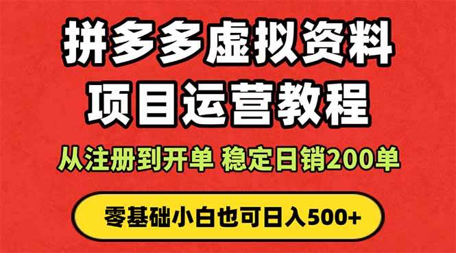（16220期）拼多多开店运营课程： 蓝海变现玩法，轻松实现睡后收入 零基础小白也可…9-enhui99