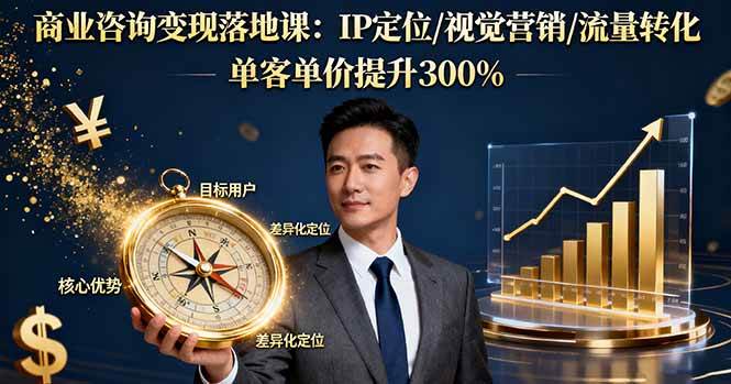 （16249期）商业咨询变现落地课：IP定位/视觉营销/流量转化，单客单价提升300%9-enhui99