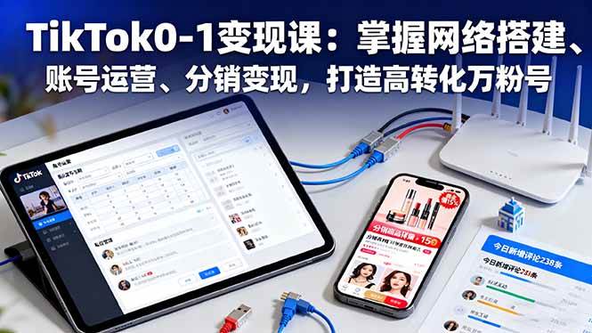 图片[1]9-（16334期）TikTok0-1变现课：掌握网络搭建、账号运营、分销变现，打造高转化万粉号9-enhui99