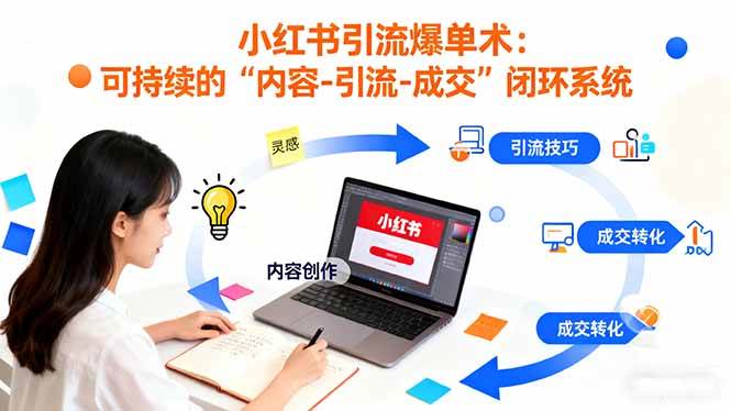 图片[1]9-（16362期）小红书引流爆单术：构建一套低成本 可持续的“内容-引流-成交”闭环系统9-enhui99
