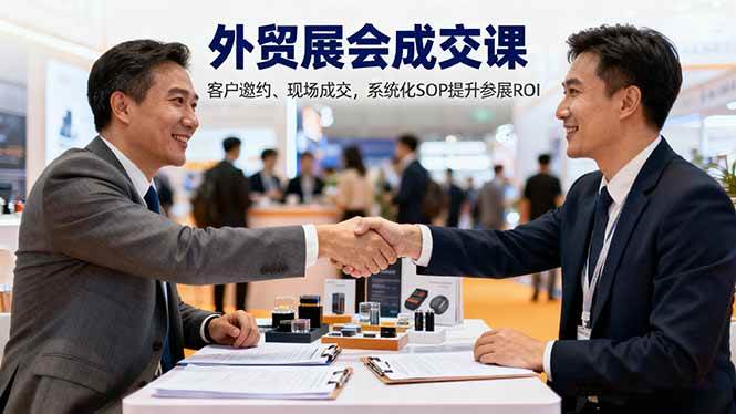 图片[1]9-（16356期）外贸展会成交课，含目标制定、客户邀约、现场成交，系统化SOP提升参展ROI9-enhui99