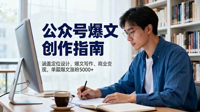 （16380期）公众号爆文创作指南，涵盖定位设计+爆文写作+商业变现，单篇爆文涨粉5000+9-enhui99