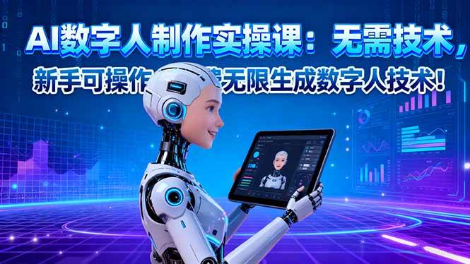 （16376期）AI数字人制作实操课：无需技术，新手可操作，免费无限生成数字人技术！9-enhui99