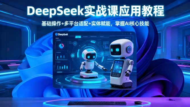 （16391期）DeepSeek实战课应用教程、基础操作+多平台适配+实体赋能，掌握AI核心技能9-enhui99
