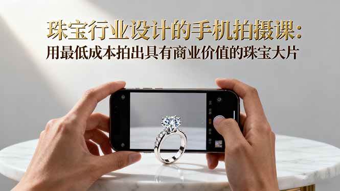 图片[1]9-（16385期）珠宝行业设计的手机拍摄课：用最低成本拍出具有商业价值的珠宝大片！9-enhui99
