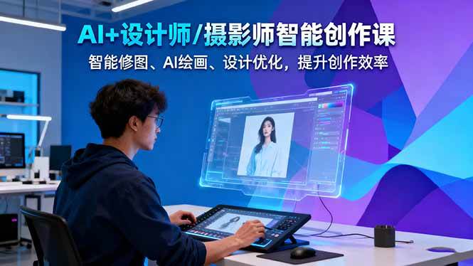 图片[1]9-（16398期）AI+设计师/摄影师智能创作课：智能修图、AI绘画、设计优化，提升创作效率9-enhui99