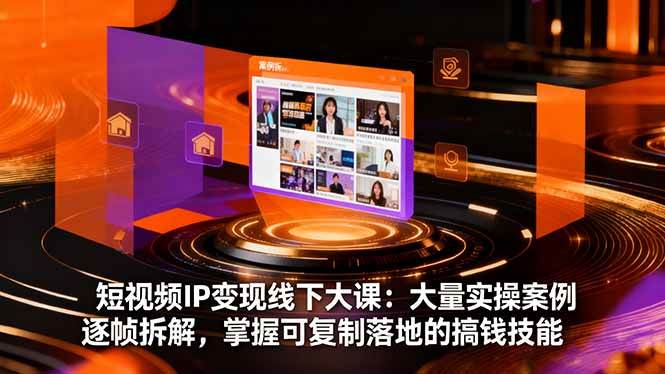 （16410期）短视频IP变现线下大课：大量实操案例逐帧拆解，掌握可复制落地的搞钱技能9-enhui99