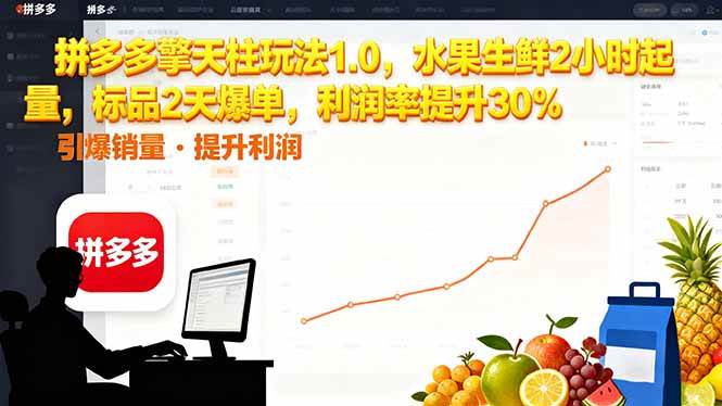 图片[1]9-（16429期）拼多多 擎天柱玩法1.0，水果生鲜2小时起量，标品2天爆单，利润率提升30%9-enhui99
