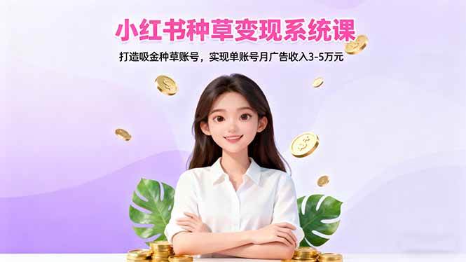 （16468期）小红书种草变现系统课：打造吸金种草账号，实现单账号月广告收入3-5万元9-enhui99