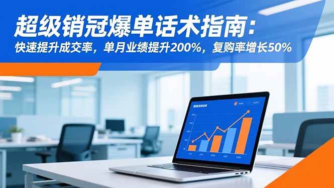 （16511期）超级销冠爆单话术指南：快速提升成交率，单月业绩提升200%，复购率增长50%9-enhui99