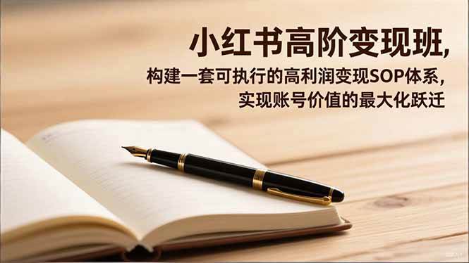 图片[1]9-（16633期）小红书高阶变现班，构建一套可执行的高利润变现SOP体系，实现账号价值的最大化跃迁9-enhui99