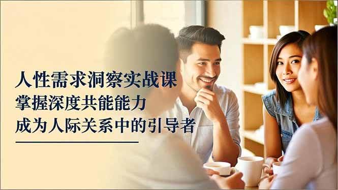 图片[1]9-（16683期）人性需求洞察实战课，掌握深度共感能力，成为人际关系中的引导者9-enhui99