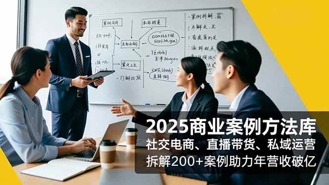 (16713期)2025商业案例方法库,社交电商、直播带货、私域运营,拆解200+案例助力年营收破亿9-enhui99
