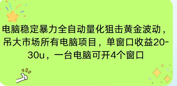 （16737期）电脑EA策略挂机项目单窗口收益20-30u，单电脑可挂5-10个窗口收益稳健4位数9-enhui99