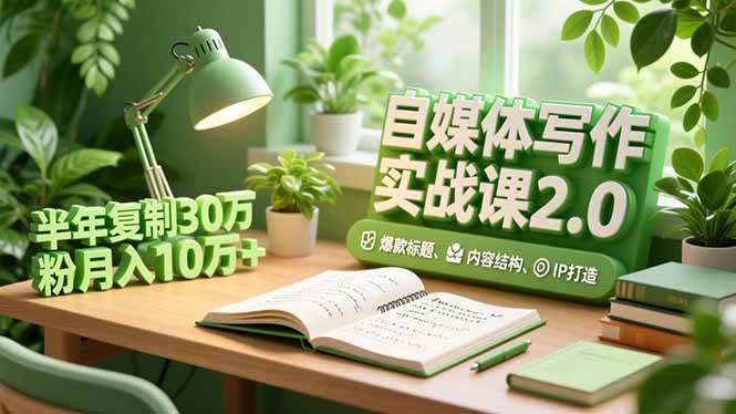 （16734期）自媒体写作实战课2.0，爆款标题、内容结构、IP打造，半年复制30万粉月入10万+9-enhui99