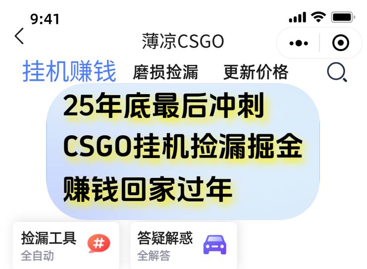 （16735期）12月年底抓紧最后一个月，用CSGO游戏挂机捡漏掘金赚钱掘金，一部手机轻松日入500+9-enhui99