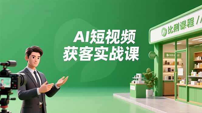 图片[1]9-（16747期）AI短视频获客实战课，数字人创作、实体行业应用、精准引流，30天获取客源月入6万+9-enhui99