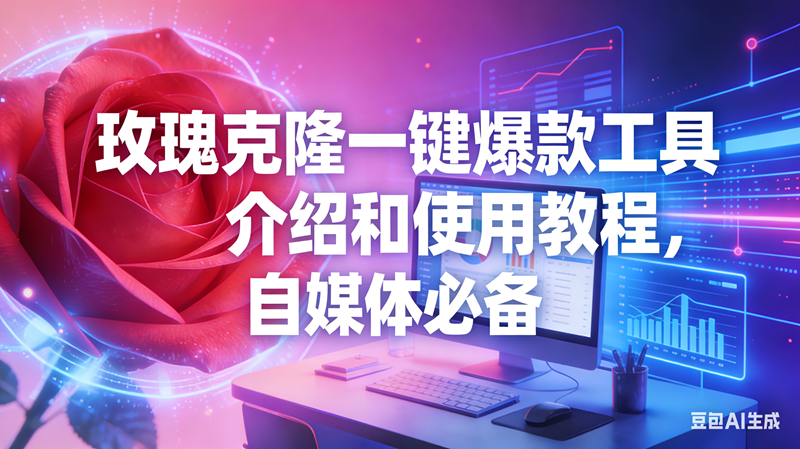 (16772期)玫瑰克隆工具,自媒体必备,一键爆款工具详细介绍和使用教程9-enhui99