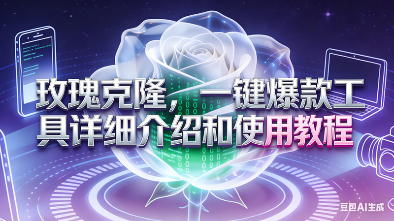 (16802期)玫瑰克隆工具,自媒体必备神器,一键爆款工具详细介绍和使用教程9-enhui99