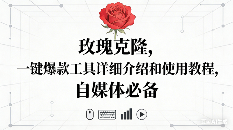 (16811期)玫瑰克隆神器,自媒体必备,一键爆款工具详细介绍和使用教程9-enhui99