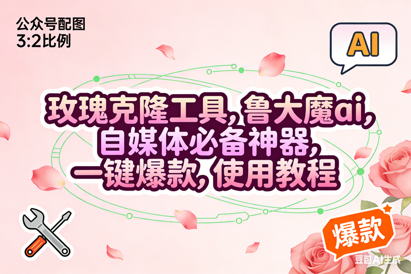 图片[1]9-（16873期）玫瑰克隆，鲁大魔ai，自媒体必备神器，一键爆款工具，详细教程9-enhui99