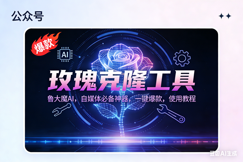 图片[1]9-（16881期）玫瑰克隆神器，鲁大魔ai，自媒体必备，一键爆款工具，详细教程9-enhui99