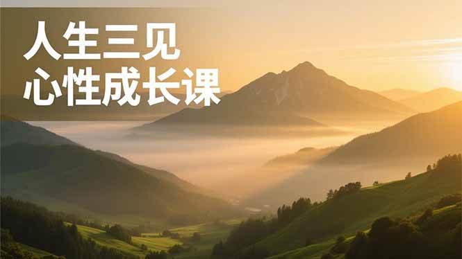 图片[1]9-（16897期）人生三见心性成长课，见天地众生自己，搞透人性安顿身心，活出清晰自我，内在富足无价9-enhui99