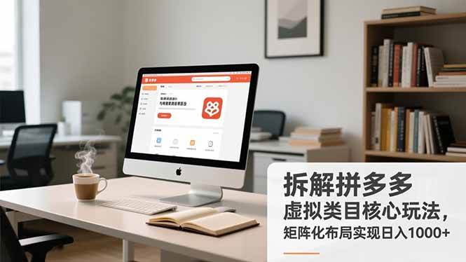 （16906期）拆解拼多多虚拟类目核心玩法，矩阵化布局实现日入1000+9-enhui99