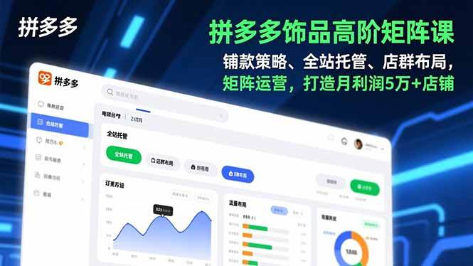 图片[1]9-（16915期）拼多多饰品高阶矩阵课，铺款策略、全站托管、店群布局，矩阵运营，打造月利润5万+店铺9-enhui99